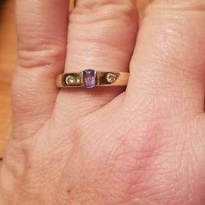 Tanzanite and diamond ring